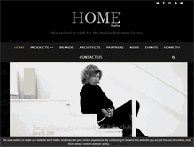 Tablet Screenshot of homeitaliamagazine.com